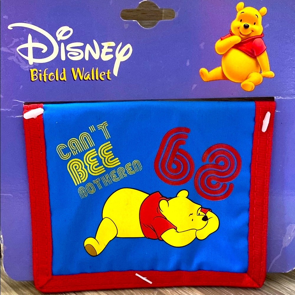 Disney vintage bifold wallet Disney adults Winnie the Pooh Bag Disney trip money